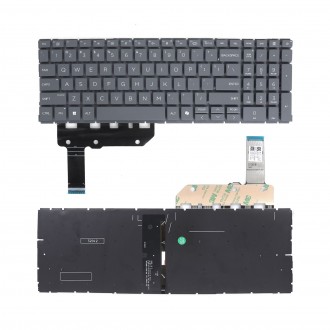 Tastatura HP ProBook 460 G11 465 G11, Gri, Fara Rama, Cu iluminare, AI Button, US