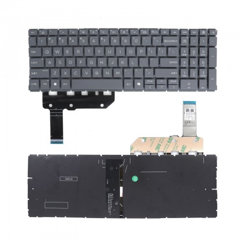 Tastatura HP ProBook 460 G11 465 G11, Gri, Fara Rama, Cu iluminare, US