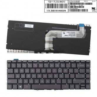Πληκτρολόγιο HP 13-AK 13-AK0013DX 13-AK0015NR 13-AK1016NR, Γκρί με Backlit, US