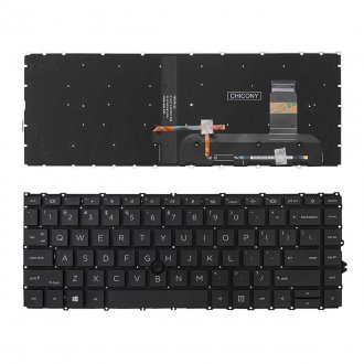 Πληκτρολόγιο HP EliteBook 840 G7, Μαύρο,με Pointing Stick με Backlit, Original, US