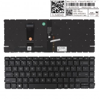 Tastatura HP ProBook 440 G8 445 G8, Neagra, Fara Rama, Cu iluminare, US