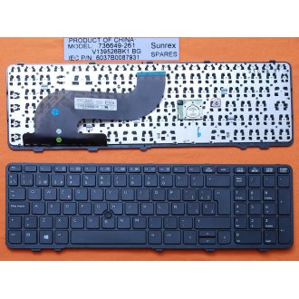 Πληκτρολόγιο HP ProBook 650 G1 655 G1, Μαύρο, με Pointing Stick, US/UK