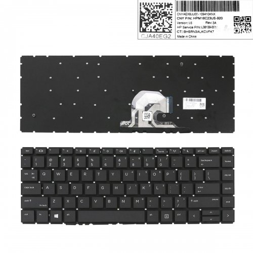 Πληκτρολόγιο HP ZHAN 66 Pro G2, Μαύρο, US/UK