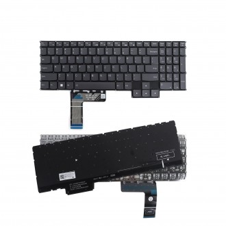 Tastatura Lenovo LOQ 15ARP9 15AHP9 15IAX9 G5000, Fara Rama, Gri, Cu iluminare, US/UK