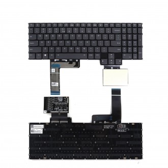 Tastatura Lenovo IdeaPad Gaming 3 15ARH7 3 15IAH7 3 16ARH7, Fara Rama, Gri, Cu PCB iluminare, US/UK