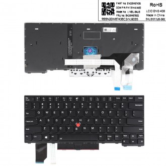 Tastatura Lenovo ThinkPad L14, Neagra, Cu iluminare