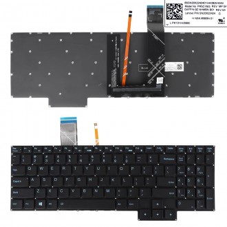 Tastatura Lenovo IdeaPad Gaming 3-15IMH05 3-15ARH05 3-15ACH , Neagra, Fara Rama, Cu iluminare (Albastru), US