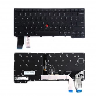 Tastatura Lenovo ThinkPad X13 Gen 2 Gen 3, Neagra, Cu iluminare, US/UK