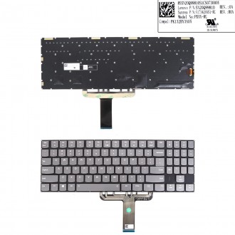 Tastatura Lenovo Lenovo Legion Y730-17ICH Y740-17ICHg Y740-17IRH Y9000K, Fara Rama, Gri, Cu iluminare, US/UK