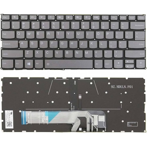 Tastatura Lenovo Lenovo Yoga 6-13ARE05 6-13ALC6 C640-13IML, Fara Rama, Gri, Cu iluminare, US/UK