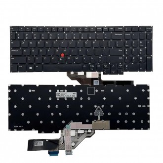 Tastatura Lenovo ThinkPad E16 Gen 1 21JN 21JQ 21JT 21JU, Neagra, Cu iluminare, US Fără Cadru