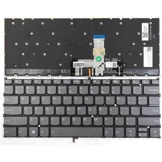 Tastatura Lenovo Lenovo Yoga 7 14IAL7 14ARB7 14IRL8 Yoga Slim 7 ProX 14ARH7 14IAH7, Fara Rama, Gri, Cu iluminare, US/UK