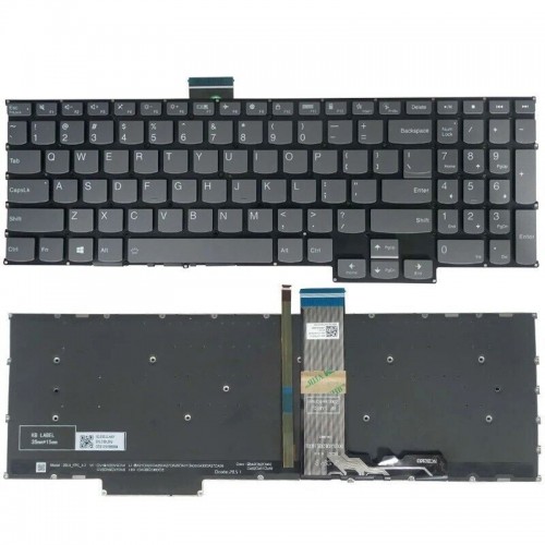 Πληκτρολόγιο Lenovo IdeaPad 5 Pro 16ARH7 16IAH7 Γκρί με Backlit, US/UK