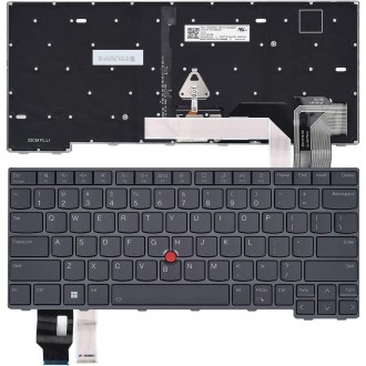 Tastatura Lenovo Thinkpad T14 Gen 3 Gen 4, Neagra, Cu iluminare, US/UK