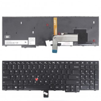 Tastatura Lenovo ThinkPad E555 E550 E560 E565, Neagra, Cu Rama Neagra, Dual Pointing, Backlit