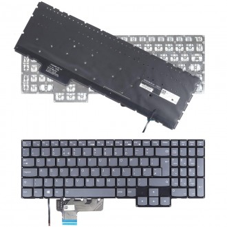 Tastatura Lenovo Lenovo Legion S7-15ACH6 S7-15ARH5 S7-15IMH5, Fara Rama, Gri, Cu iluminare, US/UK