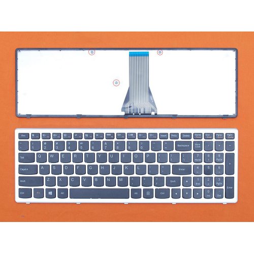 Πληκτρολόγιο Lenovo IdeaPad S500 S510p G500s, Μαύρο Ασήμι, US/UK