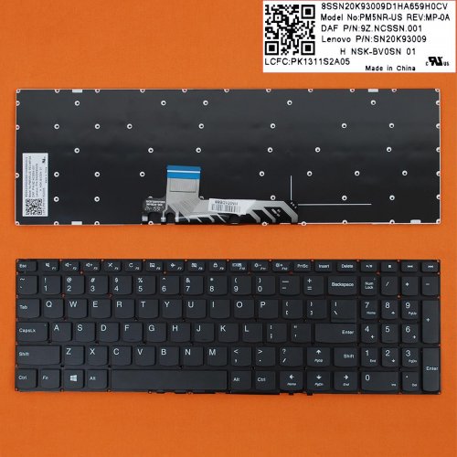 Tastatura Lenovo IdeaPad 310S-15ISK 310S-15IKB 510S-15ISK, Neagra, Fara Rama, US/UK (+BG Print)