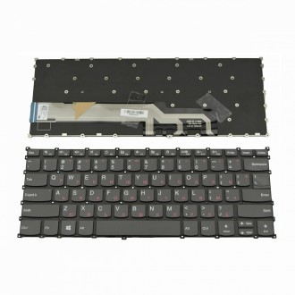 Tastatura Lenovo IdeaPad S540-14IWL, Gri, Fara Rama, US (+BG Print)