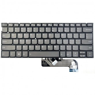 Tastatura Lenovo IdeaPad 730S Yoga S730-13IWL S730-13IML, Gri, Fara Rama, Cu iluminare, US/UK - Original