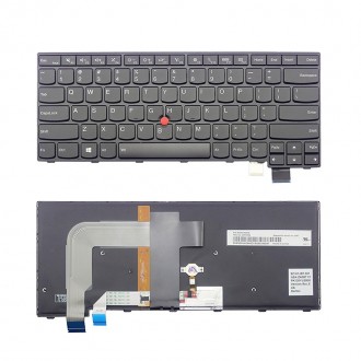Tastatura Lenovo ThinkPad Yoga 14, Neagra, 6 Suruburi, Dual Pointing, Cu iluminare, US/UK