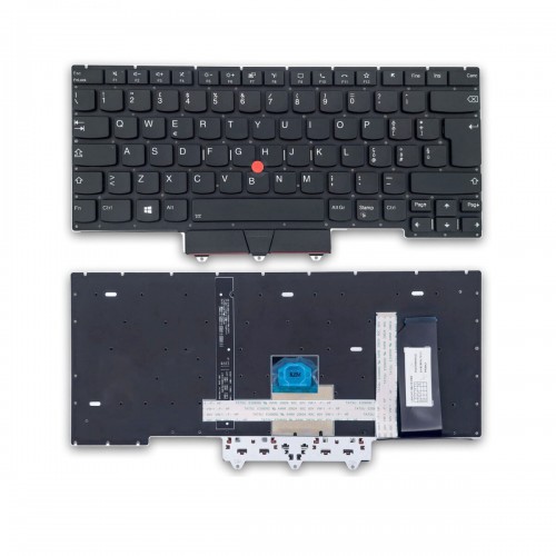 Tastatura Lenovo ThinkPad E14 Gen 2, Neagra, Fara Rama, Cu iluminare, US
