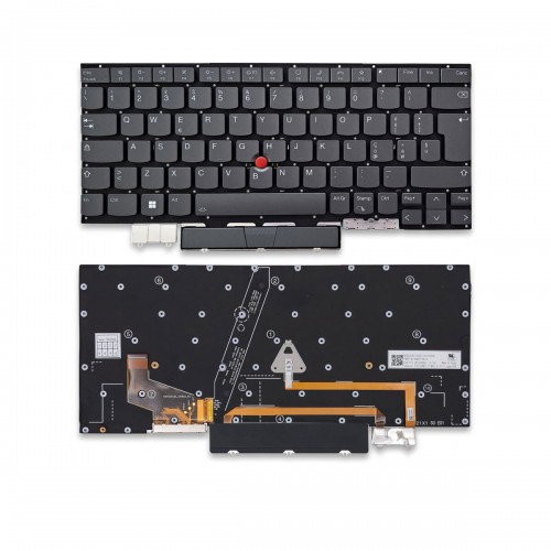 Πληκτρολόγιο Lenovo ThinkPad X1 Yoga Gen 6 Gen 7 Gen 8, Γκρί, με Backlit, Χωρίς πλαίσιο UK