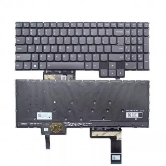 Tastatura Lenovo LOQ 15ARP9 15AHP9 15IAX9 G5000, Fara Rama, Gri, Cu RGB iluminare, US/UK