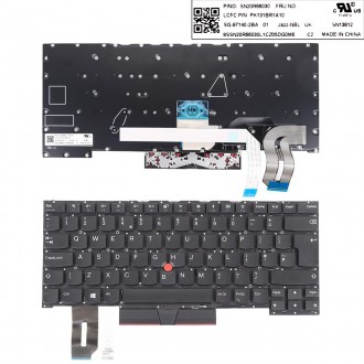 Tastatura Lenovo ThinkPad T490S T495S, Neagra, Fara Rama, UK