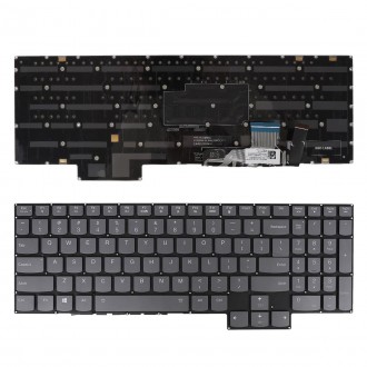 Πληκτρολόγιο Lenovo Legion Y9000K 2020, Γκρί,RGB Backlit, US/UK