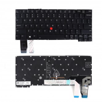 Πληκτρολόγιο Lenovo ThinkPad X13 Yoga Gen 2 Gen 3 Μαύρος με Backlit, US