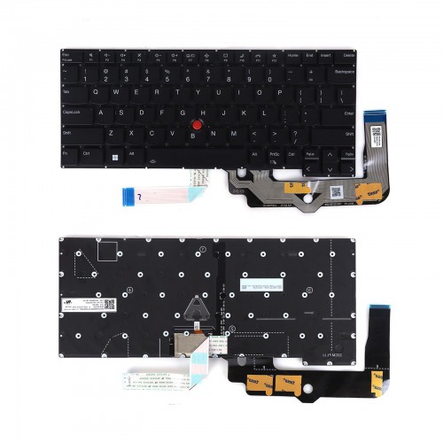 Πληκτρολόγιο Lenovo ThinkPad T14s Gen 3 21BR 21BS 21CQ 21CR, Μαύρος, με Backlit, Χωρίς πλαίσιο US