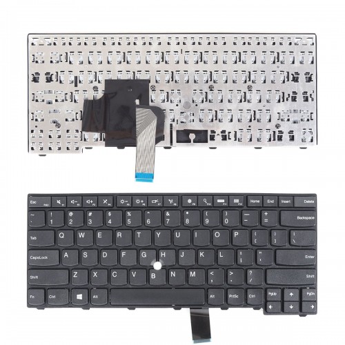 Клавиатура за лаптоп Lenovo ThinkPad E431 E440 L440 L450 L460 T431s T440 Черна с Черна Рамка - Съвместима