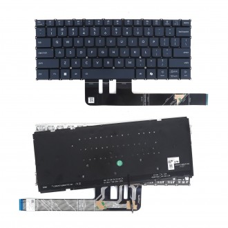 Tastatura Lenovo Yoga Slim 7 14AKP10 14ILL10 15IIL9, Fara Rama, Albastru, Cu iluminare, US/UK