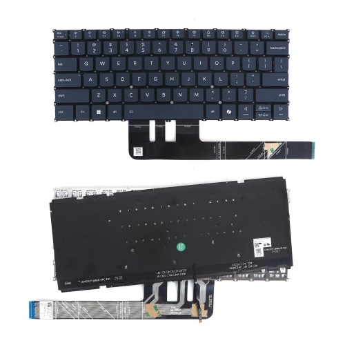 Tastatura Lenovo Yoga Slim 7 14AKP10 14ILL10 15IIL9, Fara Rama, Albastru, Cu iluminare, US/UK