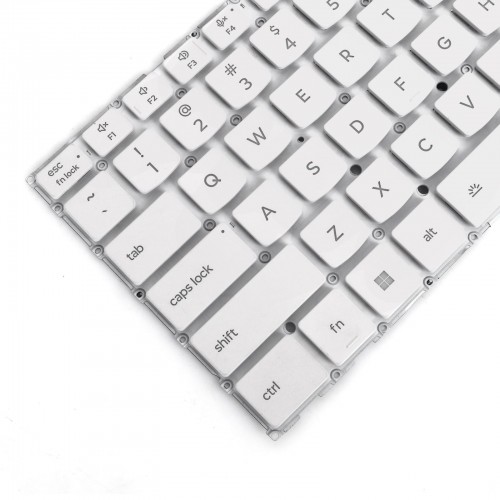 Tastatura Lenovo Yoga Slim 7 14AKP10 14ILL10 15IIL9, Fara Rama, Alb, Cu iluminare, US/UK