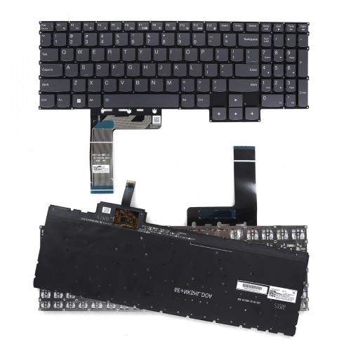 Tastatura Lenovo IdeaPad Gaming 3 15ARH7 3 15IAH7 3 16ARH7, Fara Rama, Gri, Cu RGB iluminare, US/UK