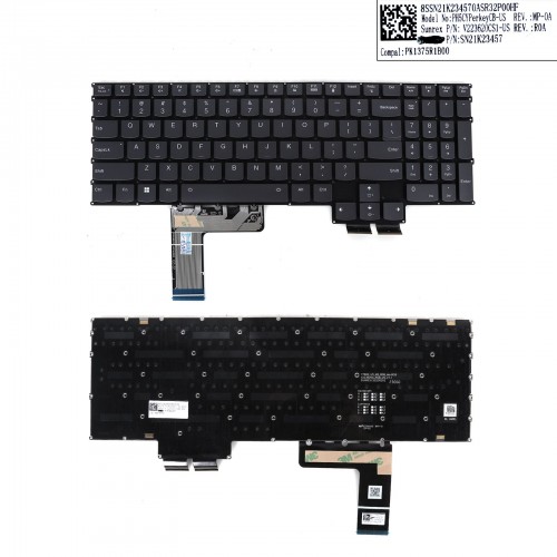 Tastatura Lenovo LOQ 15ARP9 15AHP9 15IAX9 G5000, Fara Rama, Gri, Cu PCB iluminare, US/UK