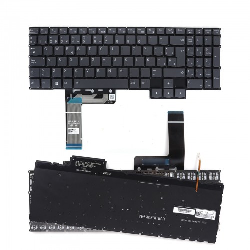 Tastatura Lenovo IdeaPad Gaming 3 15ARH7 3 15IAH7 3 16ARH7, Fara Rama, Gri, Cu iluminare, US/UK