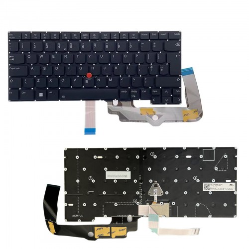 Πληκτρολόγιο Lenovo ThinkPad T14s Gen 3 21BR 21BS 21CQ 21CR, Μαύρος, με Backlit, Χωρίς πλαίσιο UK