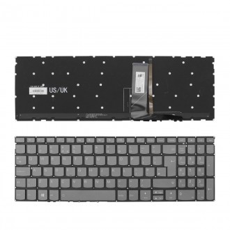 Πληκτρολόγιο Lenovo IdeaPad 720s 720s-15 720s-15isk 720s-15ikb, Γκρί με Backlit, US/UK