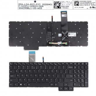 Tastatura Lenovo Legion Y7000 2020 R7000 2020 Y7000P R7000P 2020, Neagra, Fara Rama, RGB iluminare, US/UK