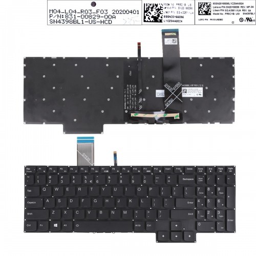 Πληκτρολόγιο Lenovo Legion Y7000 2020 R7000 2020 Y7000P R7000P 2020, Μαύρο,RGB Backlit, US/UK
