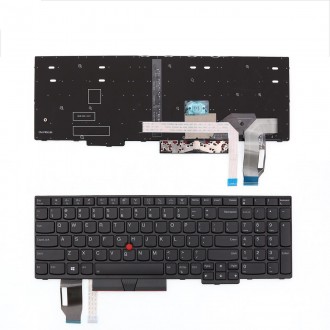 Πληκτρολόγιο Lenovo ThinkPad T15, Μαύρος, με Pointing Stick, Με Backlit, US/UK
