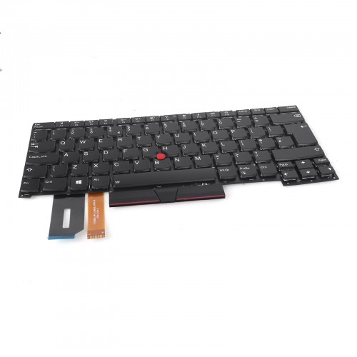 Tastatura Lenovo ThinkPad T490S T495S, Neagra, Fara Rama, Cu iluminare, UK