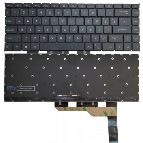 Πληκτρολόγιο MSI Prestige 15 A10 A10SC MS-16S3 Μαύρο,το κόκκινο με Backlit US