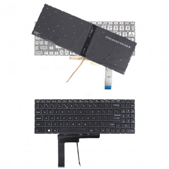 Πληκτρολόγιο MSI Sword 15 MS-1584 MS-17L1 MS-17L2 MS-17L4 MS-17L3 MS-158K, Μαύρο,το κόκκινο με RGB Backlit US/UK Type 1