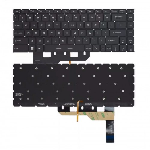 Πληκτρολόγιο MSI Modern 15 A10 A10M A10R Μαύρο,το κόκκινο με Backlit US