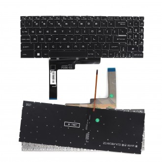 Tastatura MSI Modern 15 MS-15H2 MS-15HK, Neagra, Fara Rama, Backlit US
