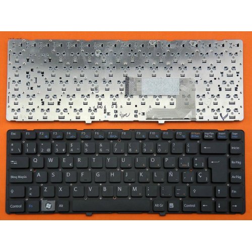 Tastatura Sony Vaio VGN-NW, Neagra, Fara Rama, UK (+BG Print)